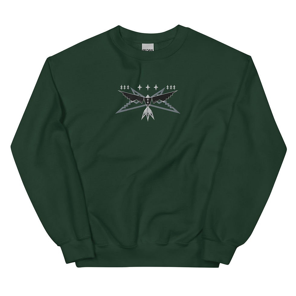Thumbnail: Embroidered Eagle Unisex Crewneck Sweatshirt