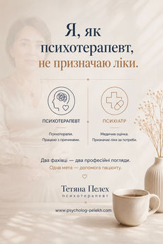 Чому Я, як Психотерапевт, Не Призначаю Ліки?