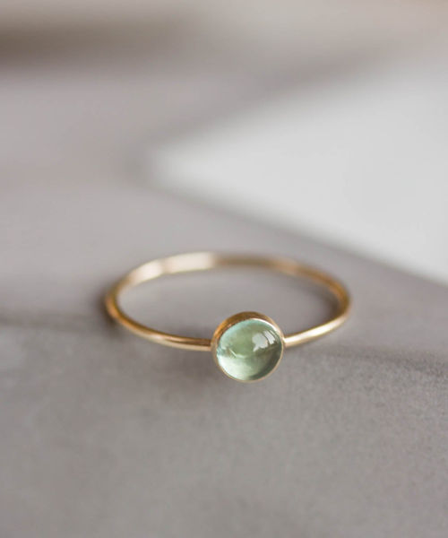 Apatite ring - skinny stackable