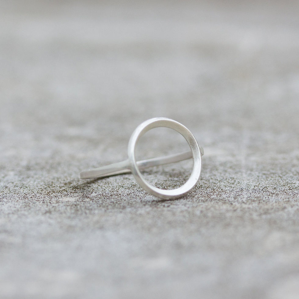 Thumbnail: Circle ring - sterling silver