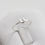 Thumbnail: Initial ring with hand stamping in a cat head shape