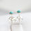 Thumbnail: Turquoise stud earrings, tiny studs