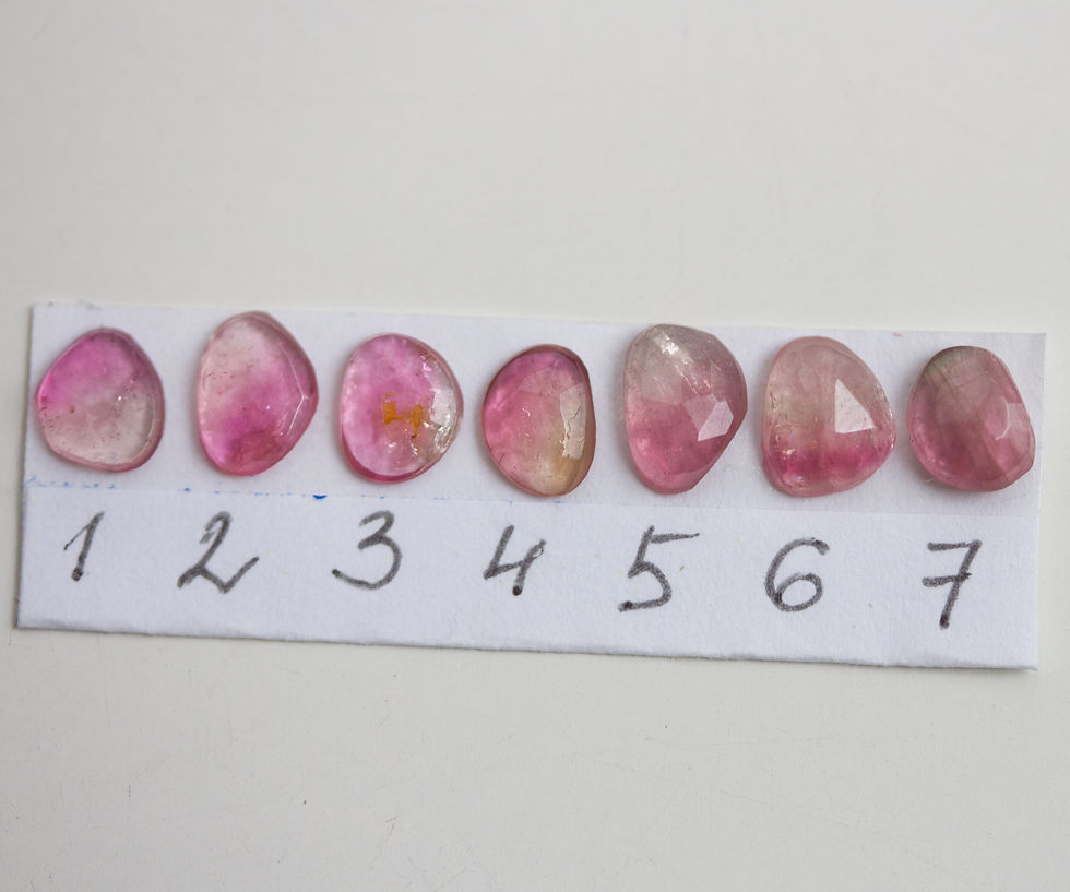 Thumbnail: Bi-color Tourmaline ring - skinny stackable ring