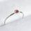 Thumbnail: Red Garnet - skinny stackable ring