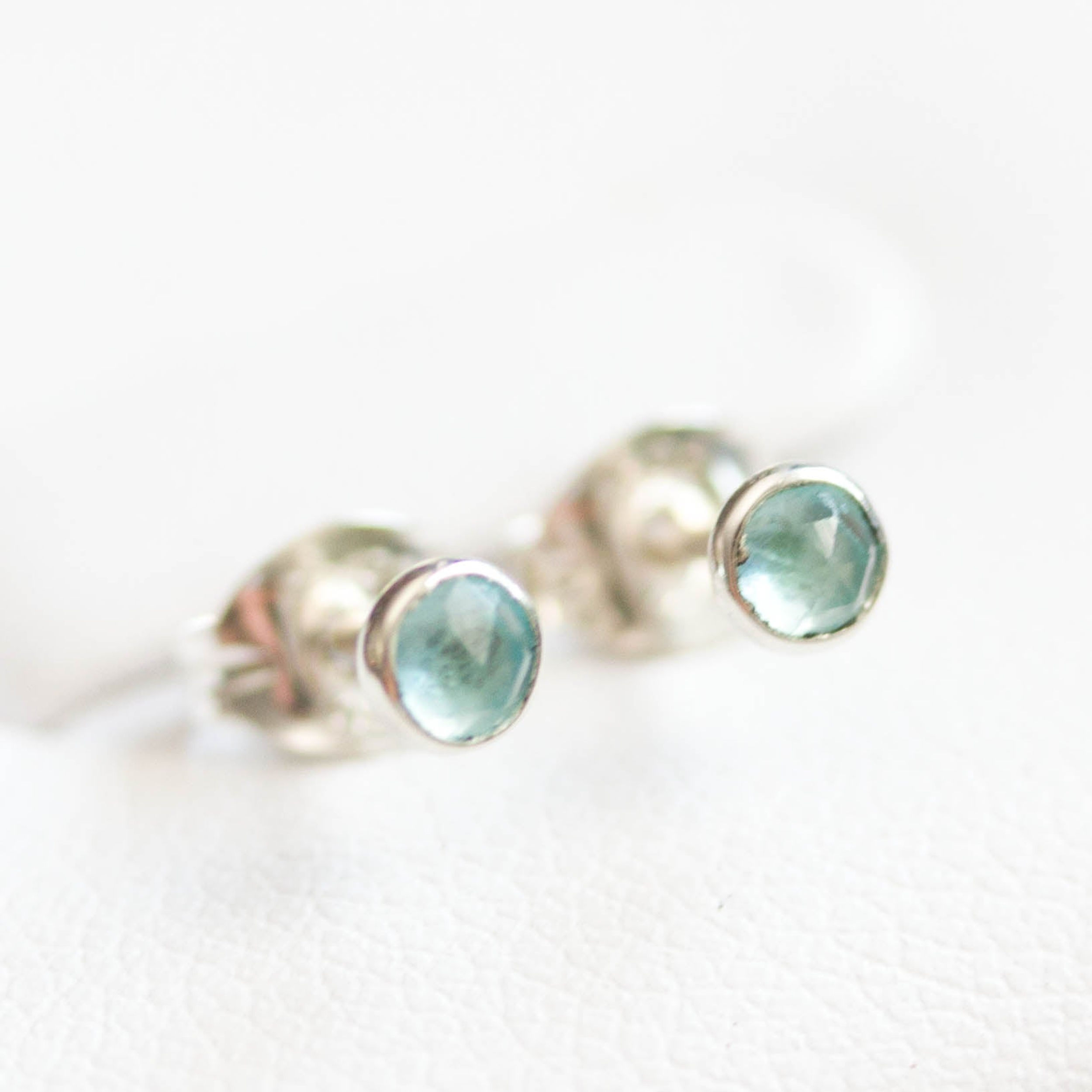 Apatite stud earrings