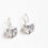 Thumbnail: Modern earrings - sterling silver and Quartz Crystal