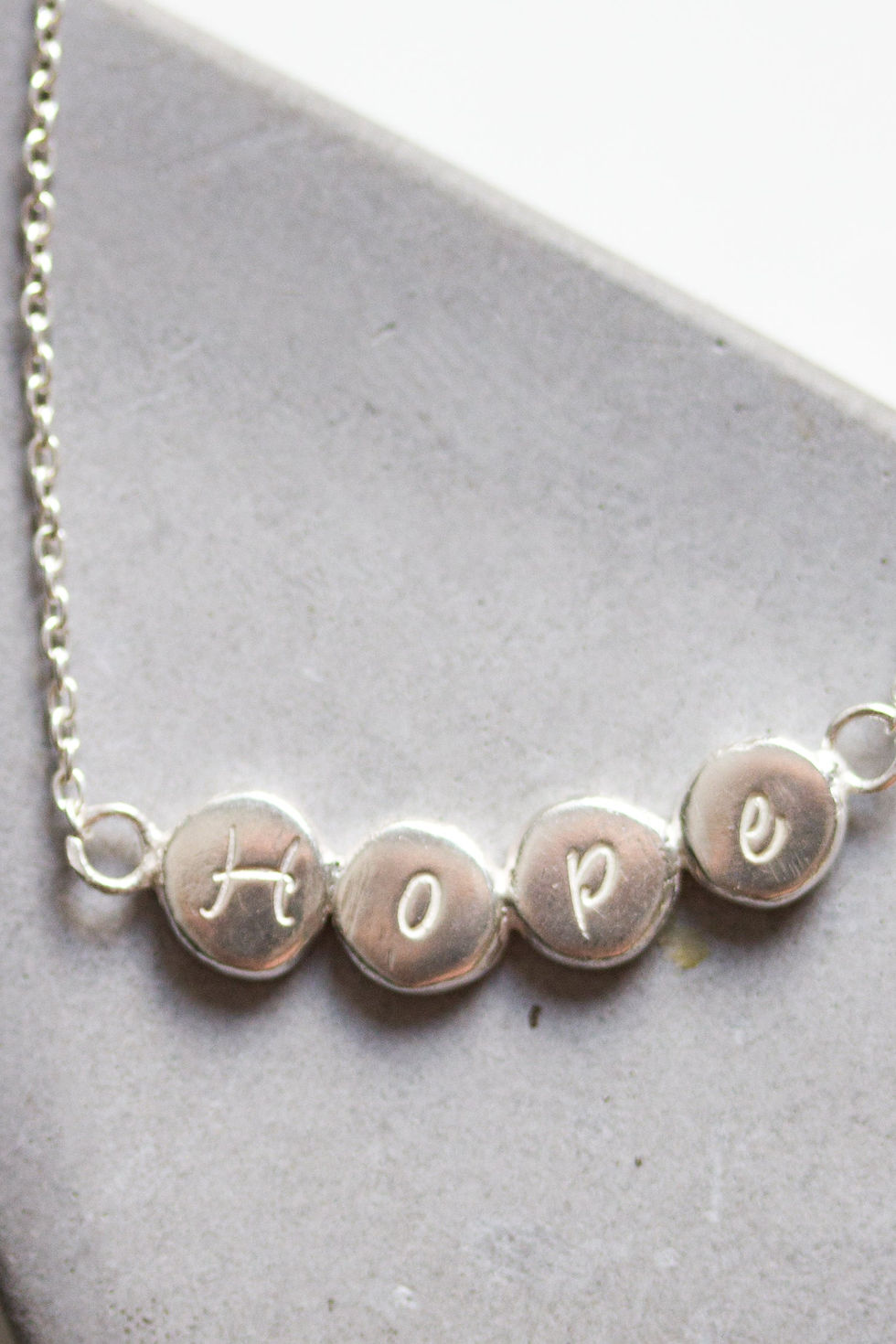 Thumbnail: Personalized necklace, custom number of letters, sterling silver