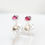 Thumbnail: Rhodolite (pink) Garnet stud earrings