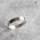 Thumbnail: Silver band ring personalized inside and outside, 2mm, 3mm or 4mm wide band