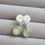 Thumbnail: Nature inspired earrings with green kyanite stones, sterling silver