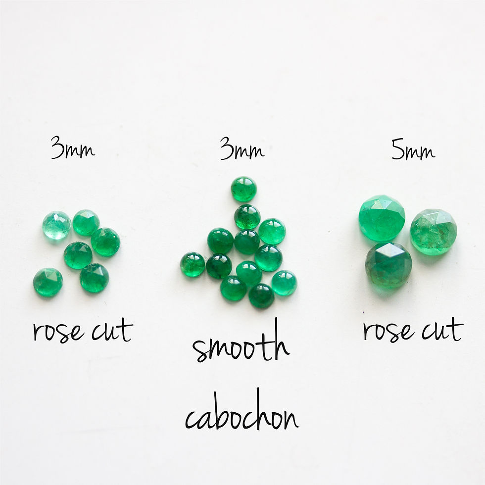 Thumbnail: Emerald stud earrings
