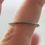 Thumbnail: Black texture - sterling silver stackable ring