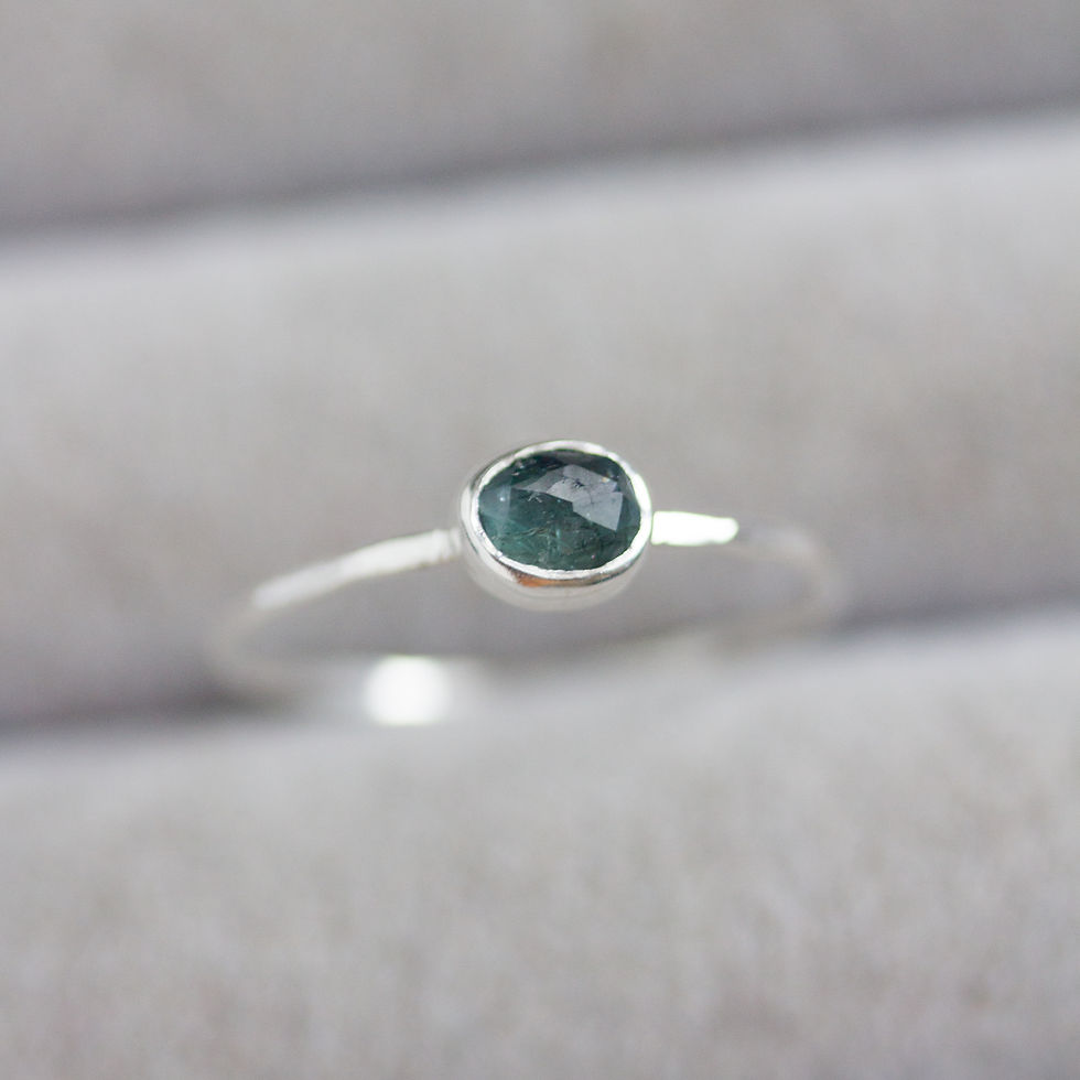 Thumbnail: Natural blue Australian parti-Sapphire ring