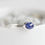 Thumbnail: Oval Sapphire ring - skinny stackable ring