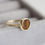 Thumbnail: Dendritic agate ring, round, solid gold