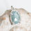 Thumbnail: Freeform Ocean blue kyanite necklace, sterling silver