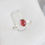 Thumbnail: Garnet ring - stackable ring with oval Rhodolite Garnet