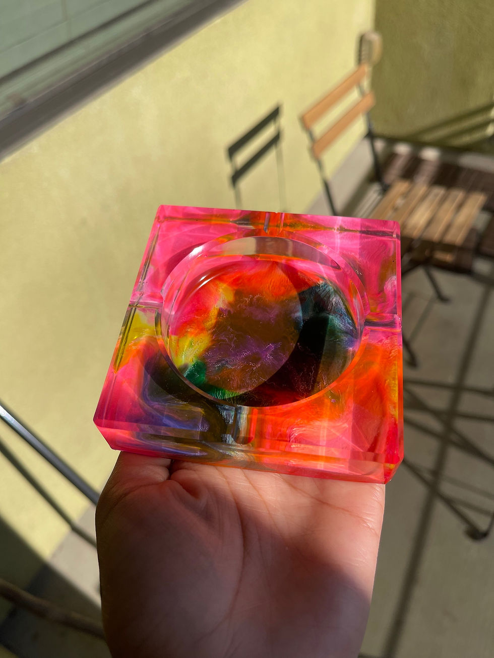 Thumbnail: Multi-colored Ashtray 