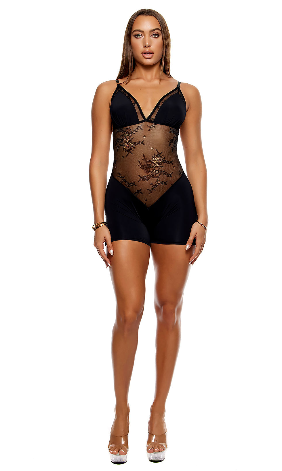 Thumbnail: Take It Easy Lounge Lace Romper