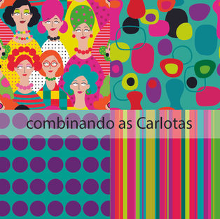 combinando o tecido Carlotas