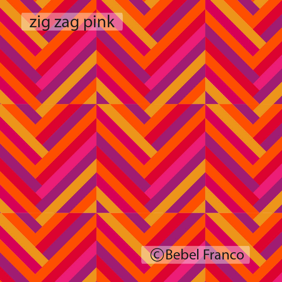 Papel de parede de zig zag pink