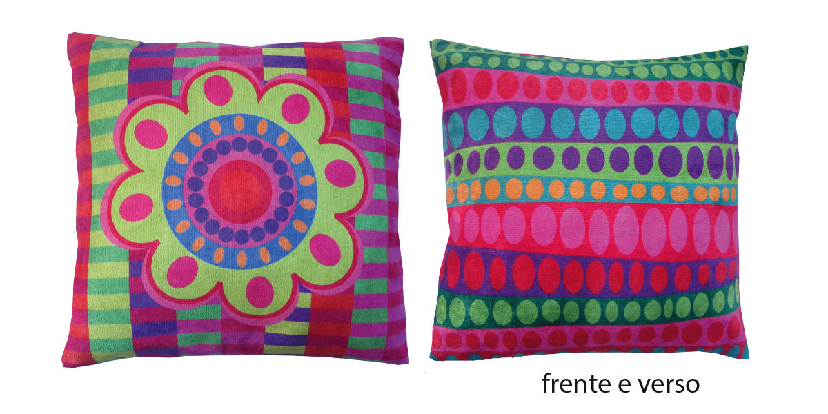 capa de almofada dupla face margarida