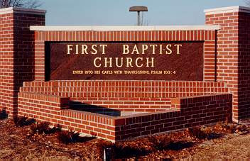 Granite sign