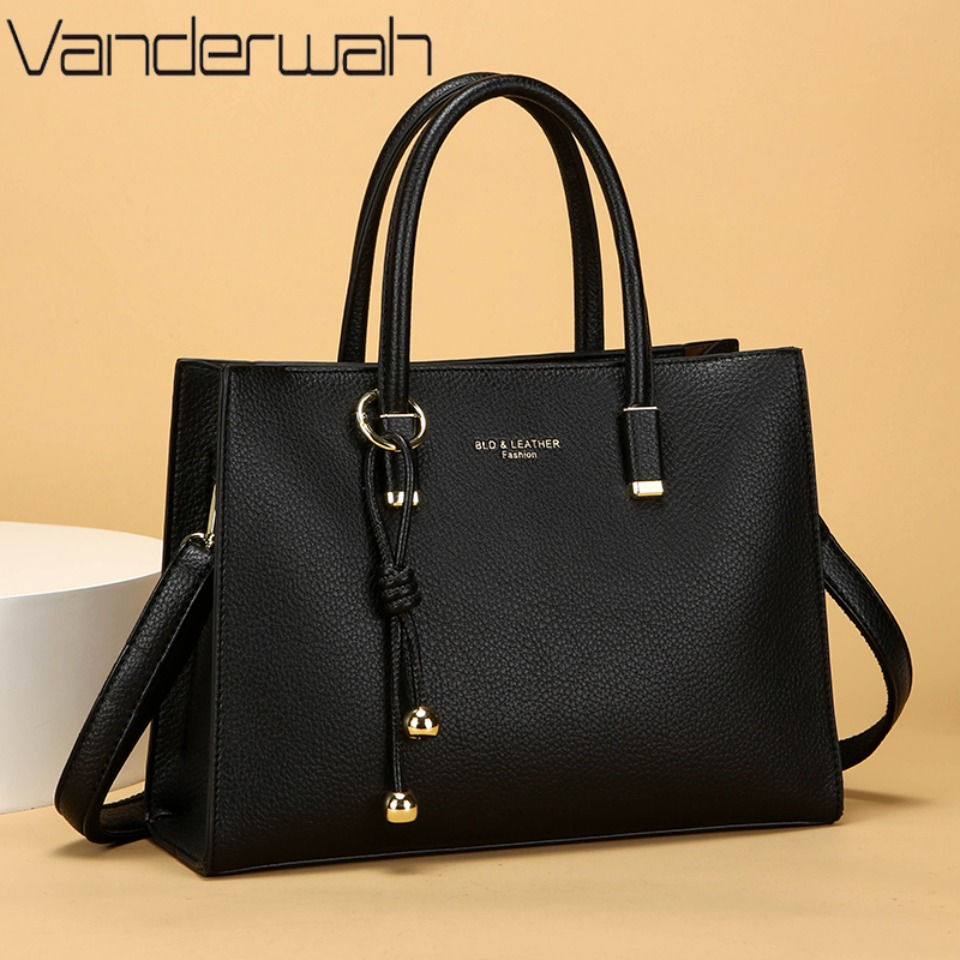 Genuine Brand Top Quality Leather Handbag Women's Tote Messenger Sac Designer La