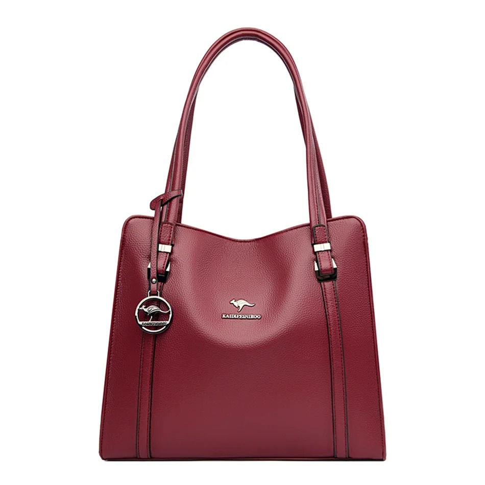 Miniatura: Soft Leather Luxury Handbags Women Bags Designer 3 Layers Shoulder Crossbody Sac