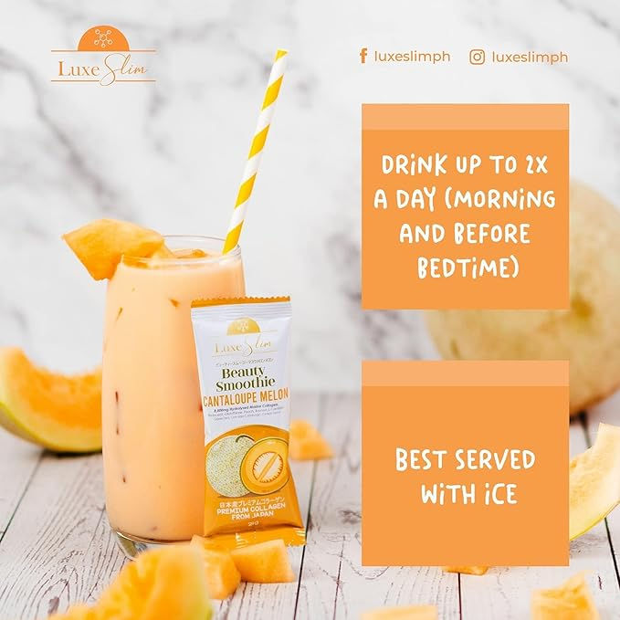 Thumbnail: Luxe Skin Beauty Smoothie Cantaloupe Melon (8 sachet x 21g)
