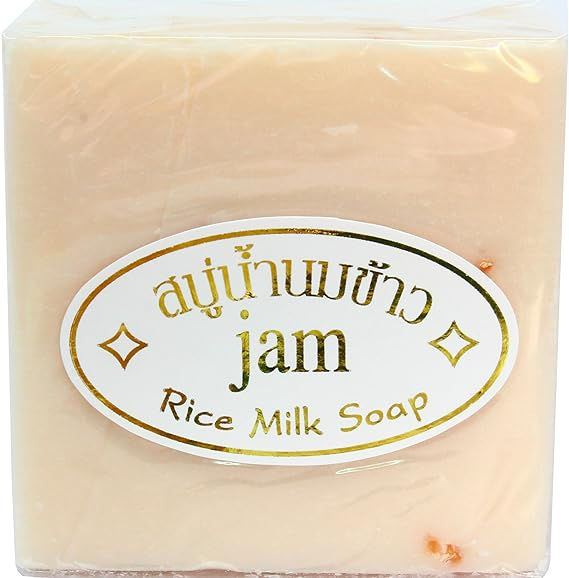 Thumbnail: Jam Natural Handmade Rice Milk Soap Bars Gluta and Collagen (60g x 12)