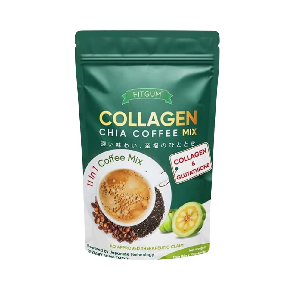 Thumbnail: Fitgum Collagen Chia Coffee 11 in 1 Coffee Mix (10 Sachets x 12g)