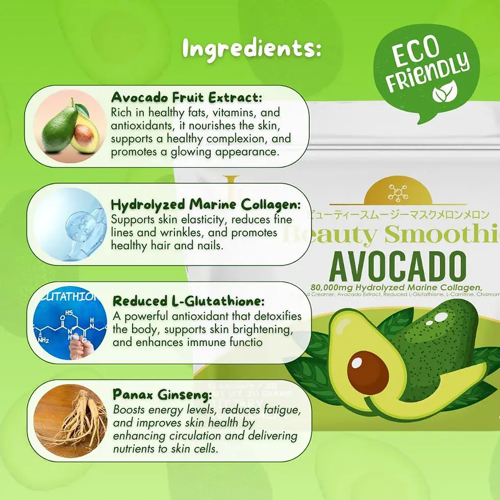 Thumbnail: Luxe Skin Beauty Smoothie Avocado500g