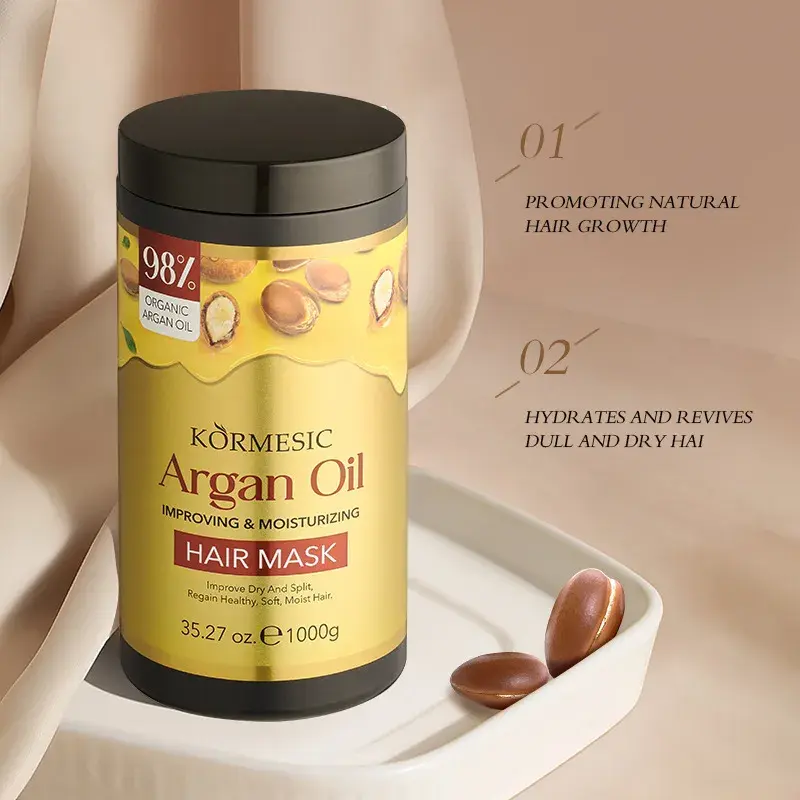 Thumbnail: Kormesic Argan Oil Hair Mask is a salon-quality deep conditioning treatment desi