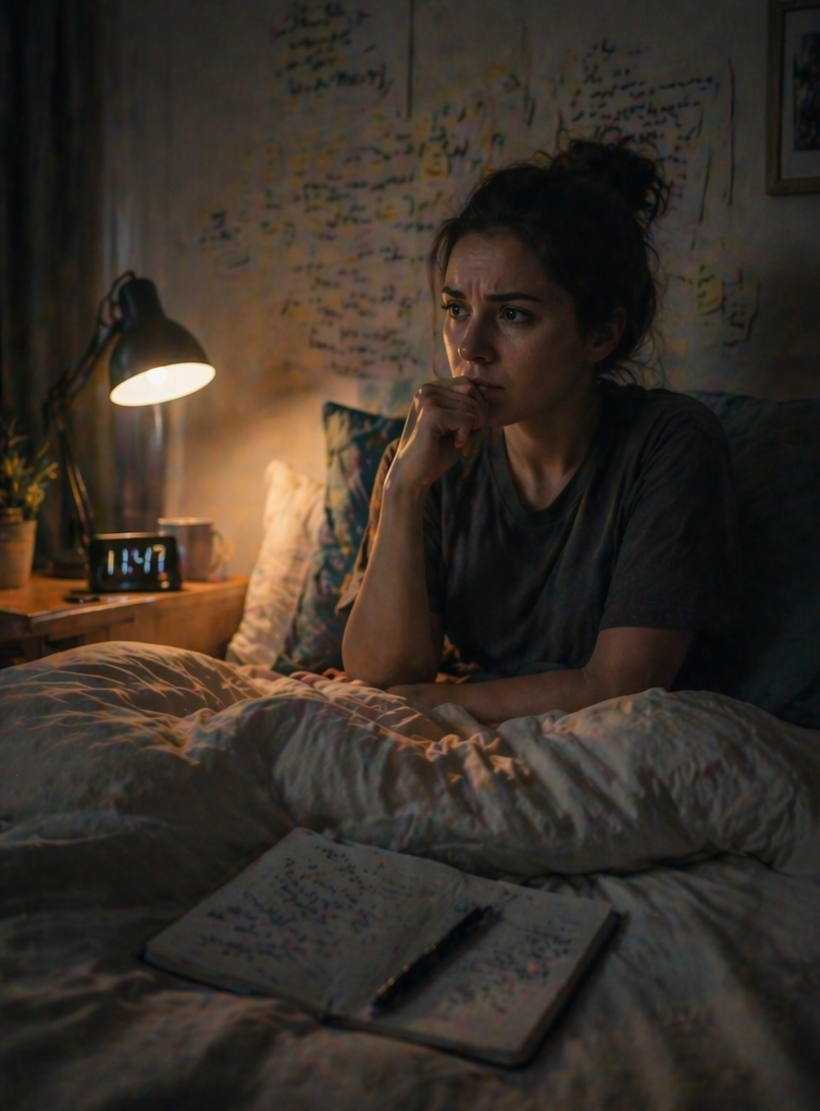 woman overthinking
