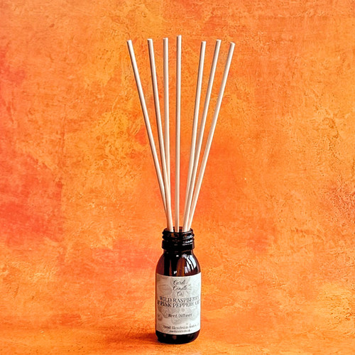 Mini Reed Diffuser Vial Mini Apothecary Glass Bottle Reed Diffuser- 60ml | Cardi Candle Co.