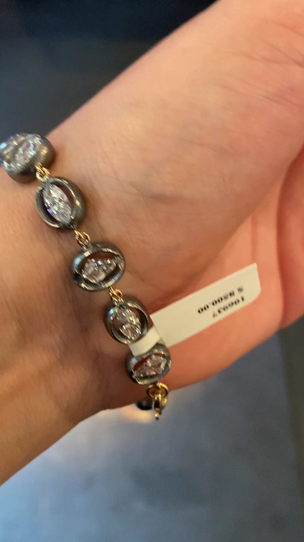 Thumbnail: Alp Sagnak 14k Yellow Gold Silver ThePORTAL Tennis Bracelet Diamonds