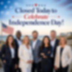 Office Closed July 3rd