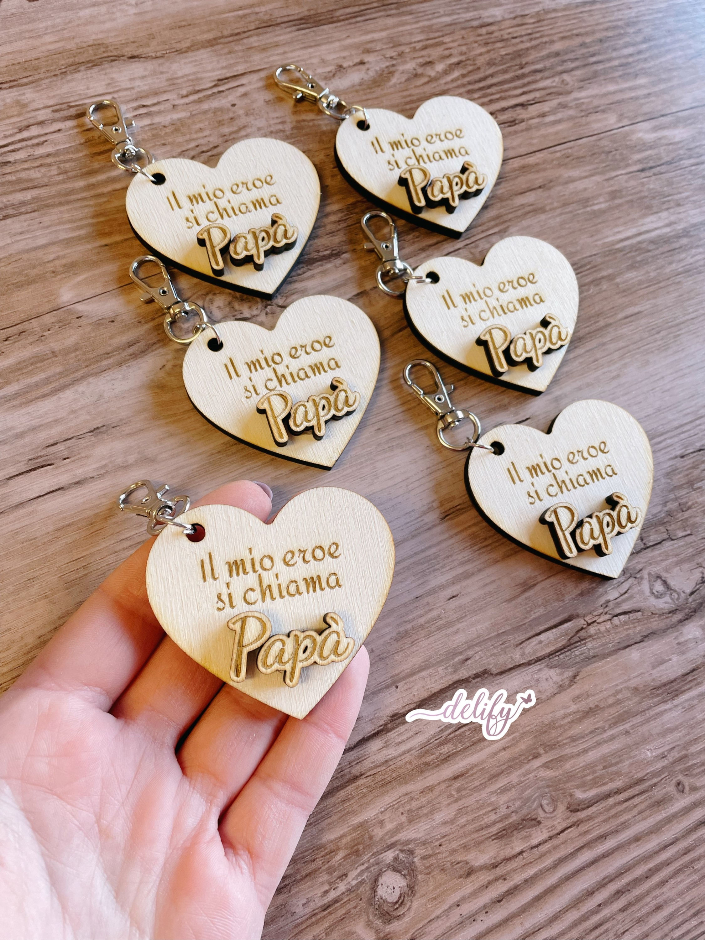 Portachiavi “Il mio Eroe si chiama Papà”