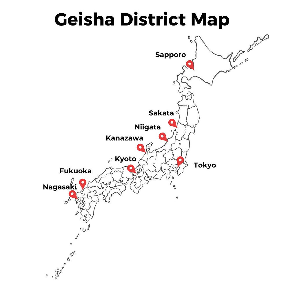 Geisha in Modern Japan: A Guide to the Geisha Districts of Kyoto, Tokyo, and Beyond