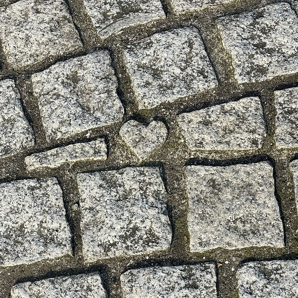 Piedra con forma de corazón