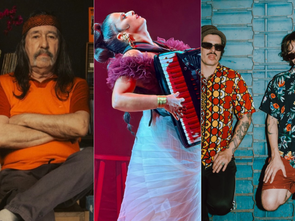 Mosaico com a imagem dos primeiros três nomes anunciados para o Festival Timbre Instrumental 2026