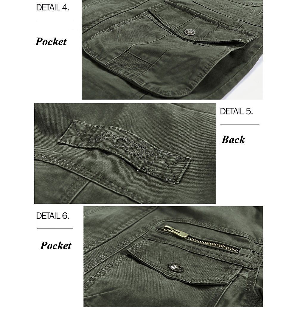 Miniatura: Autumn Men's Military Jacket Casual Man Stand Collar Cotton Business Coats Men M