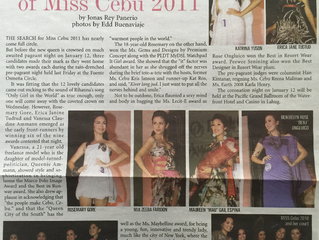 Early front-runners of Miss Cebu 2011