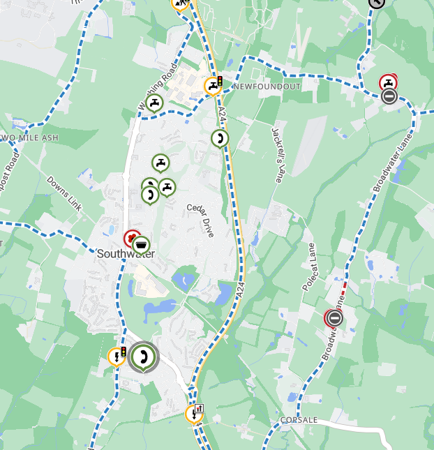 Current & upcoming roadworks in Southwater - November 2026