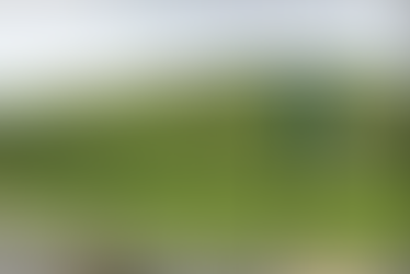 Green sign reading "Horsham Golf, Gym, Café" with arrow, against grassy hill and cloudy sky, inviting with "Everyone Welcome".