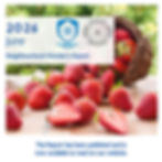 June 2026 Neighbourhood Warden’s Report cover with strawberries in a basket and on a wooden table; Southwater Parish Council logos.