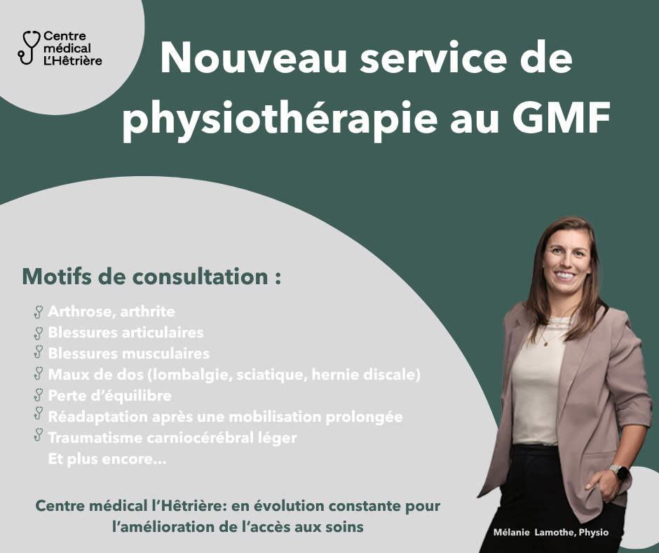 Physiothérapie au GMF