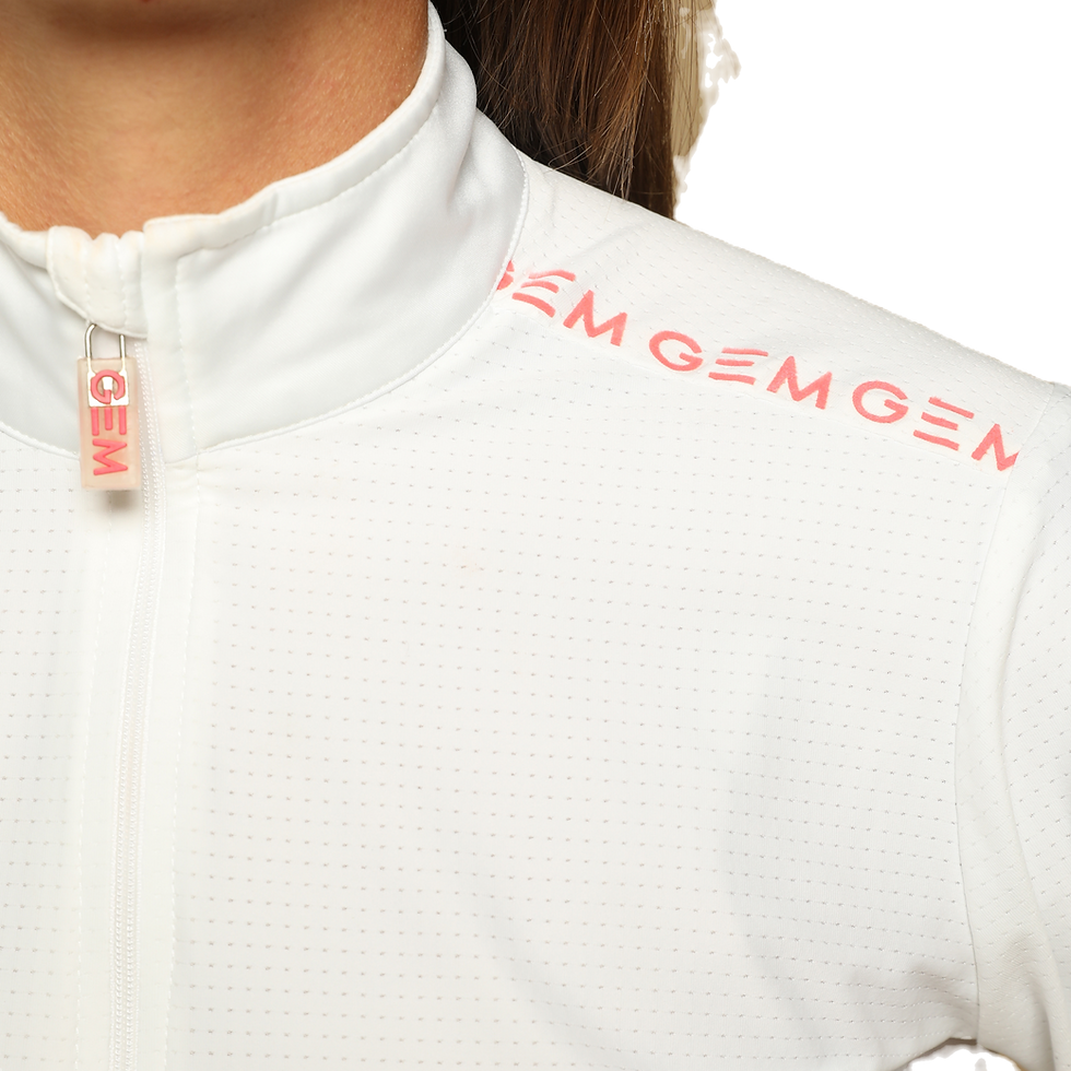 Thumbnail: Polo de concours Victor manches longues blanc - GEM