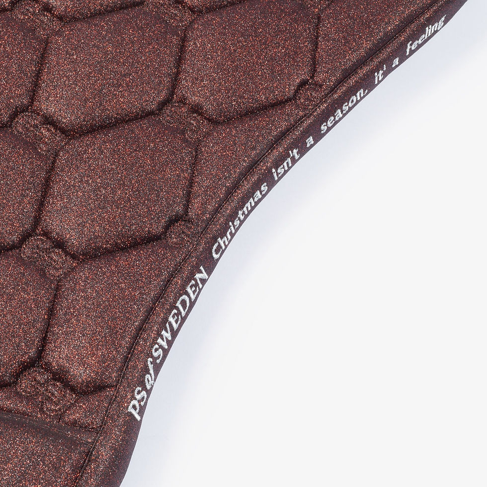 Thumbnail: Tapis de Selle Dressage Stardust Sparkly Merlot - PS of Sweden